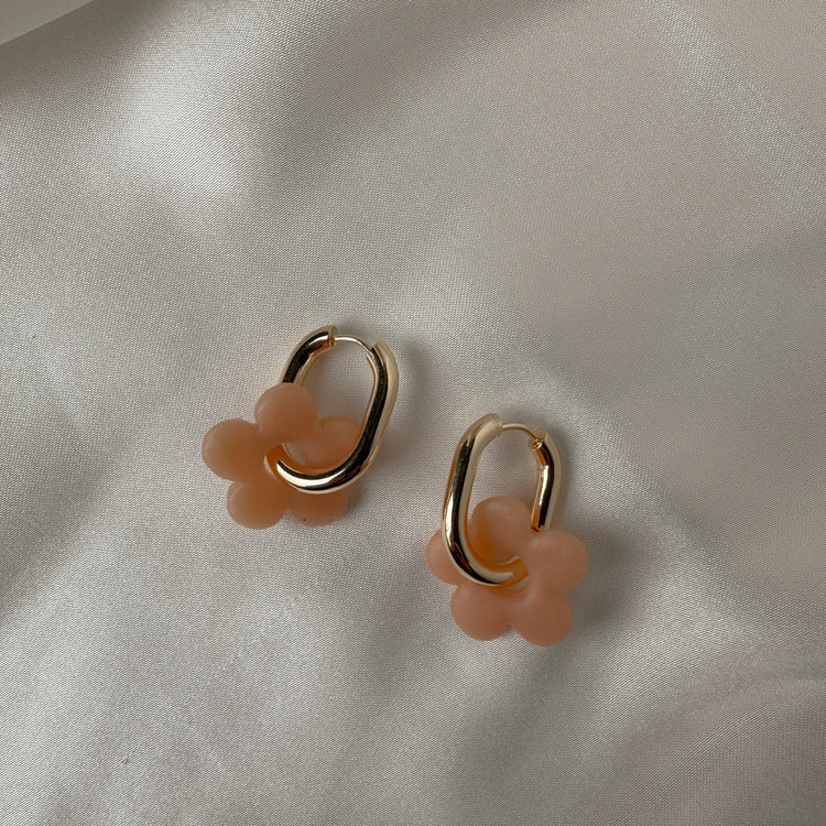 Daisy Mini Hoop Earrings